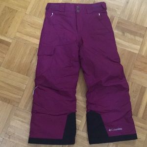 Girls XS Columbia omniheat snow/ski pants with outgrown technology